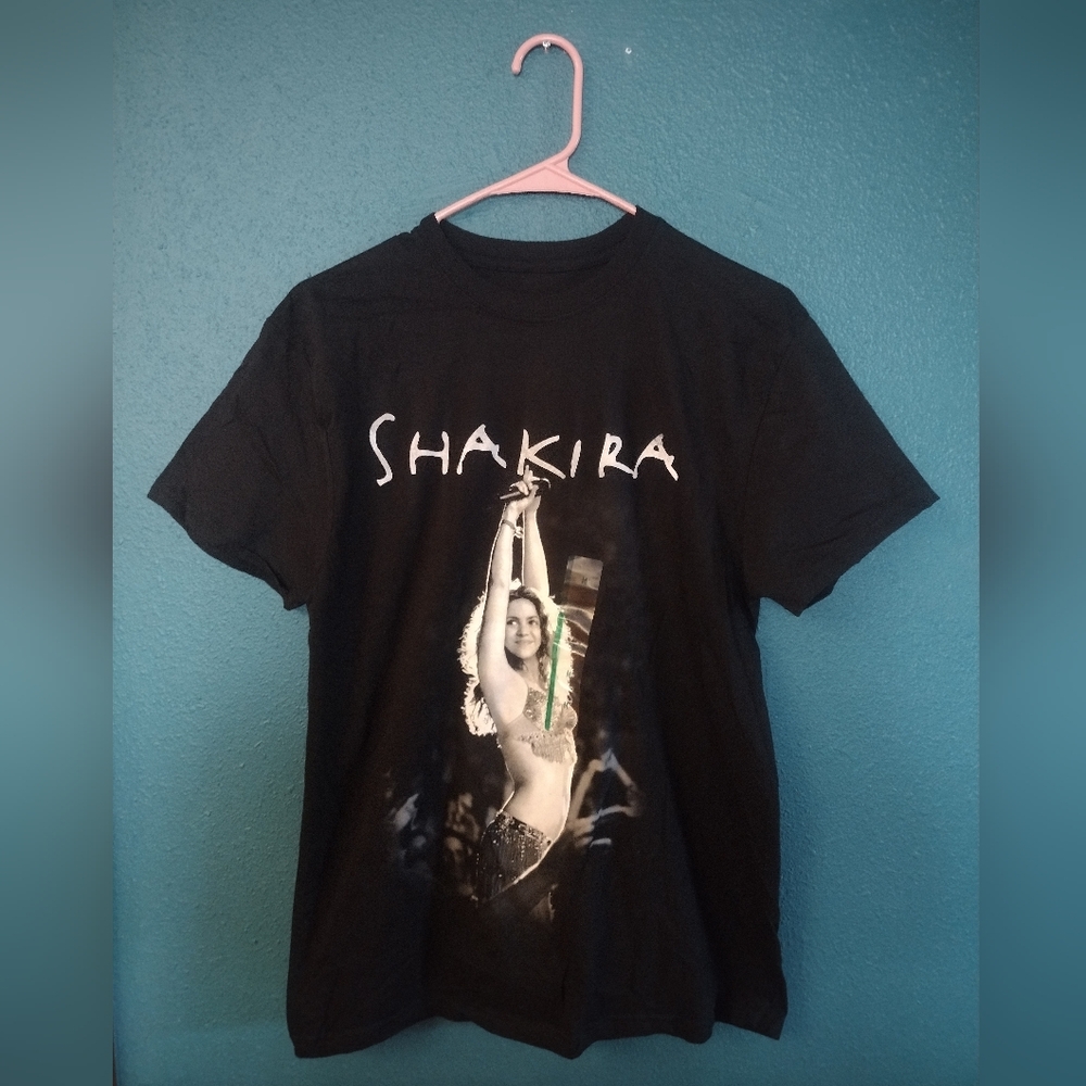 Shakira Black Graphic Tee